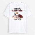 Personalized Official Sleepshirt For Cat Mom T-Shirt