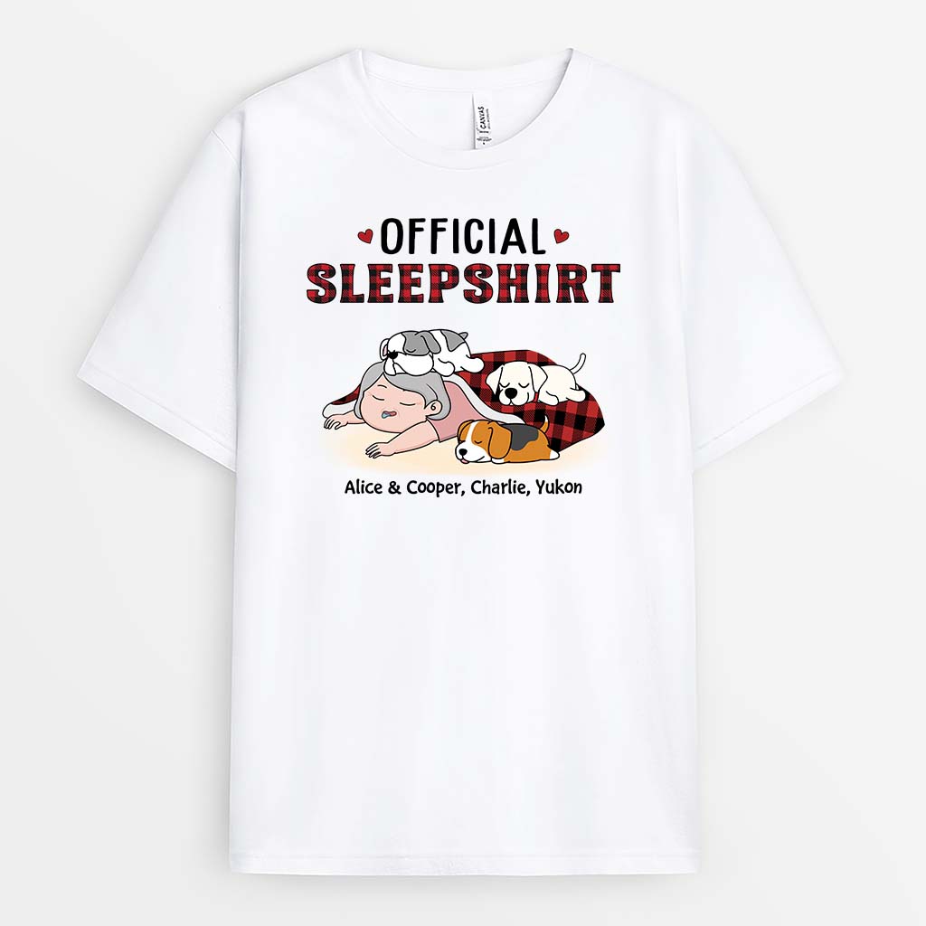 Official Sleepshirt T-Shirt - Custom Dog-Themed Gifts