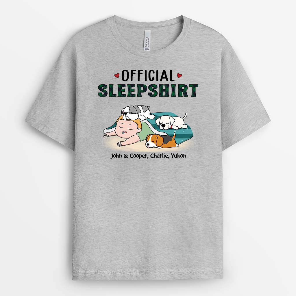 Official Sleepshirt T-Shirt - Custom Dog-Themed Gifts