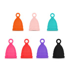 Menstrual cup, silicone, suitable for swimming during menstruation.