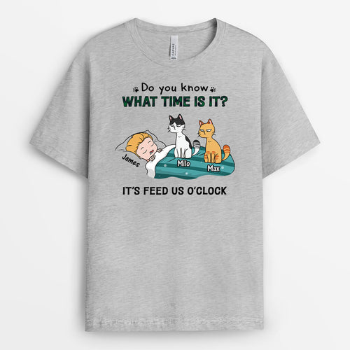Do You Know What's Time Is It Funny Cat T-shirt - Personalized Present Ideas For Her