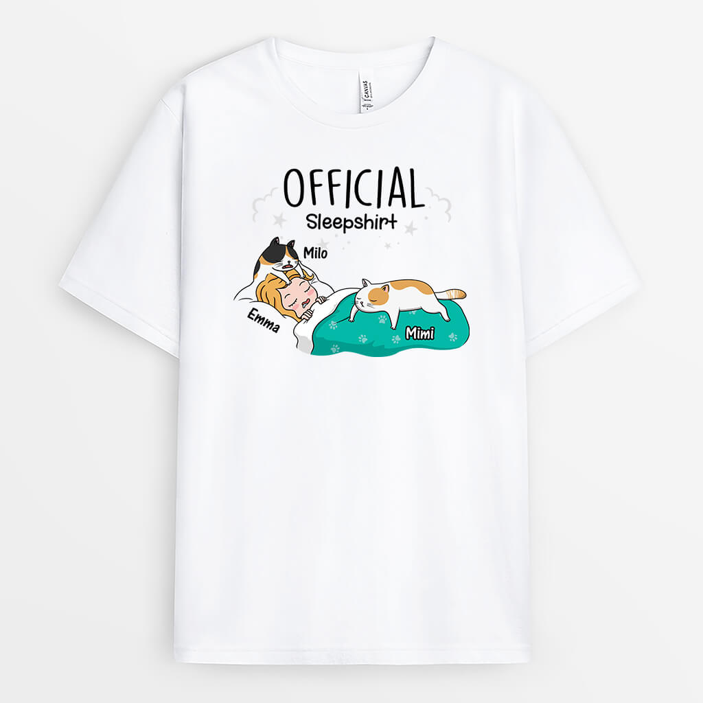 Official Sleepshirt - Custom Cat Lover Presents For Her