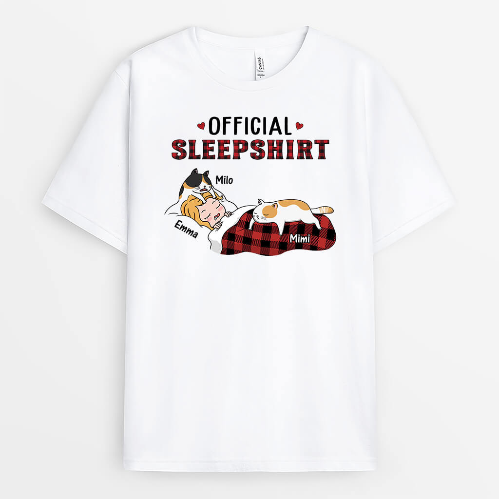 Official Sleepshirt Cat - Custom T-shirt For Her