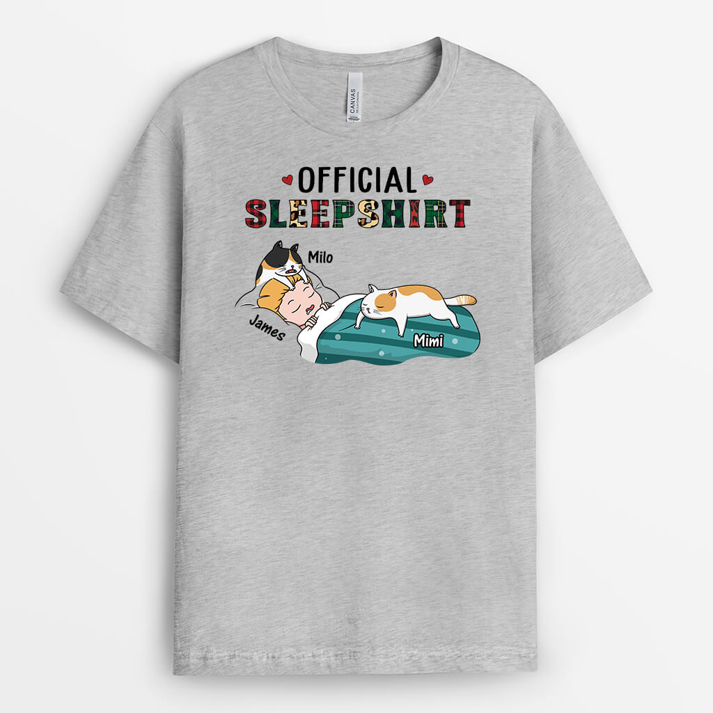 Official Sleepshirt Cat - Custom T-shirt For Her