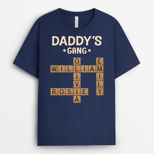 Black Puzzle Grandpa T-Shirt - Personalized Gift Ideas For Grandpa