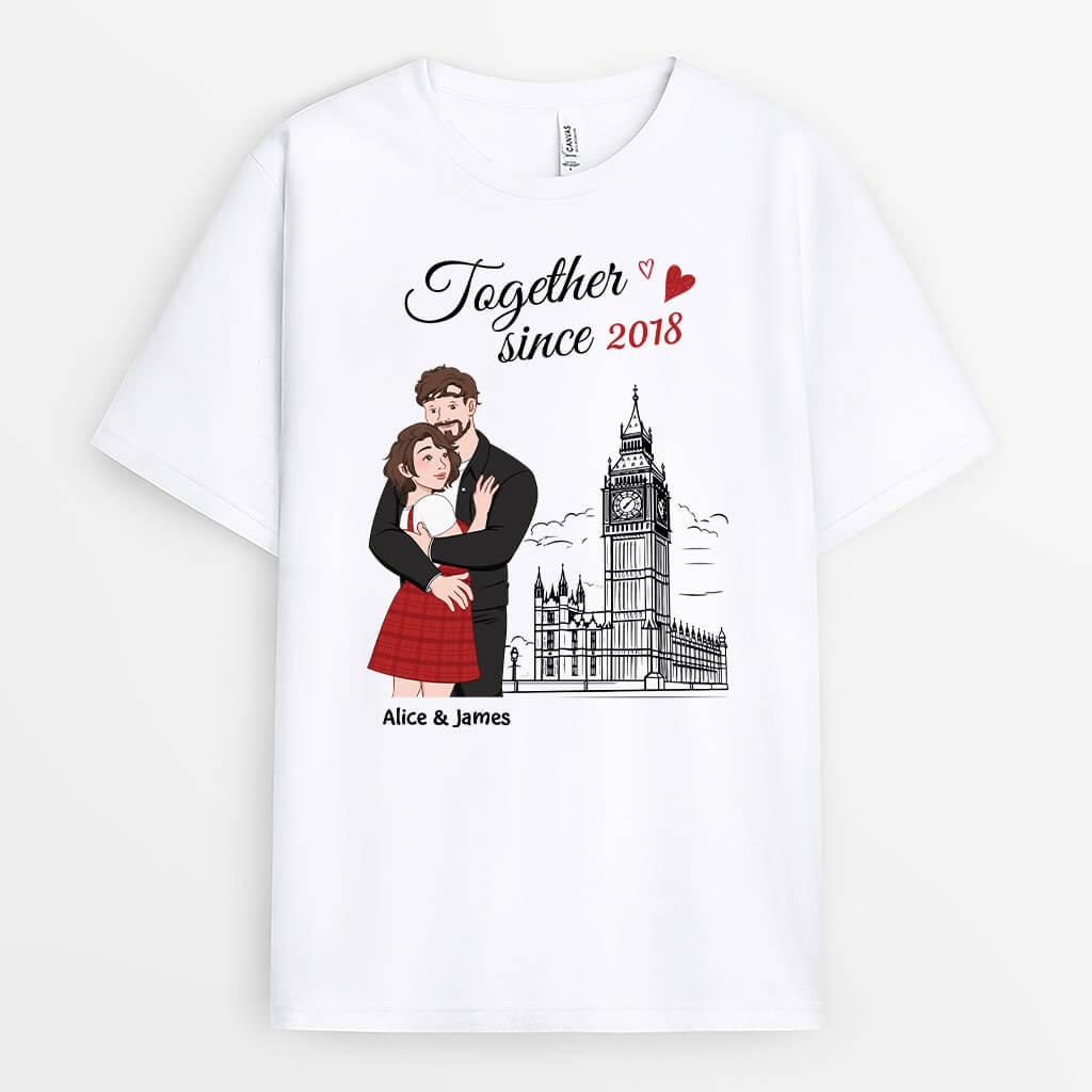 Together Since T-Shirt - Personalized Presents For Couple