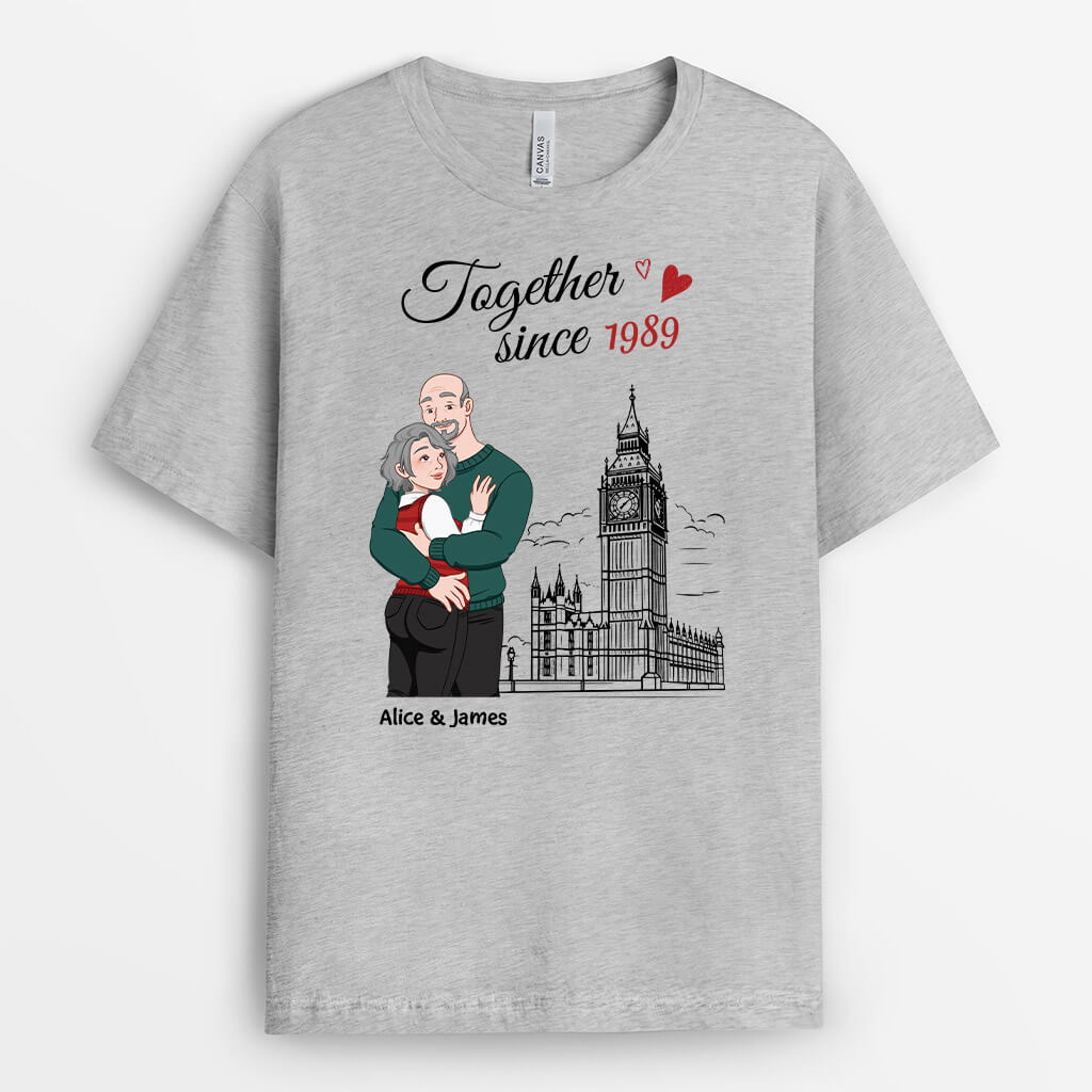 Together Since T-Shirt - Personalized Presents For Couple