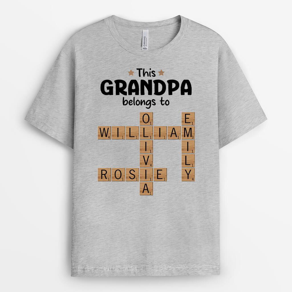 Puzzle This Grandma Belongs To - Personalized Printing T-Shirts For Grandma