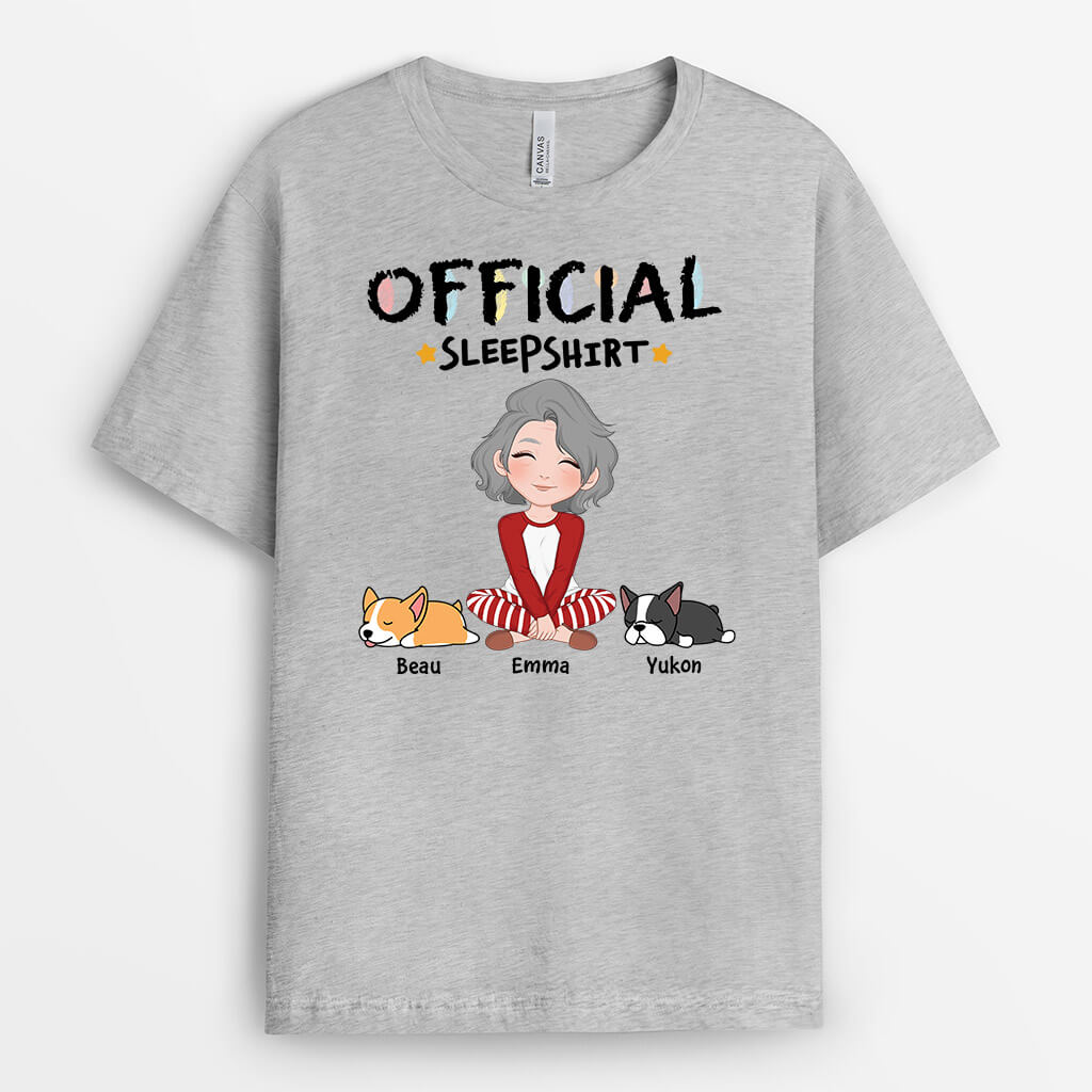 Cute Official Sleepshirt - Personalized Gifts For Dog Mom