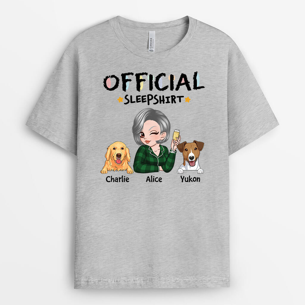 Custom Official Sleepshirt – Personalized Dog Shirts for Humans