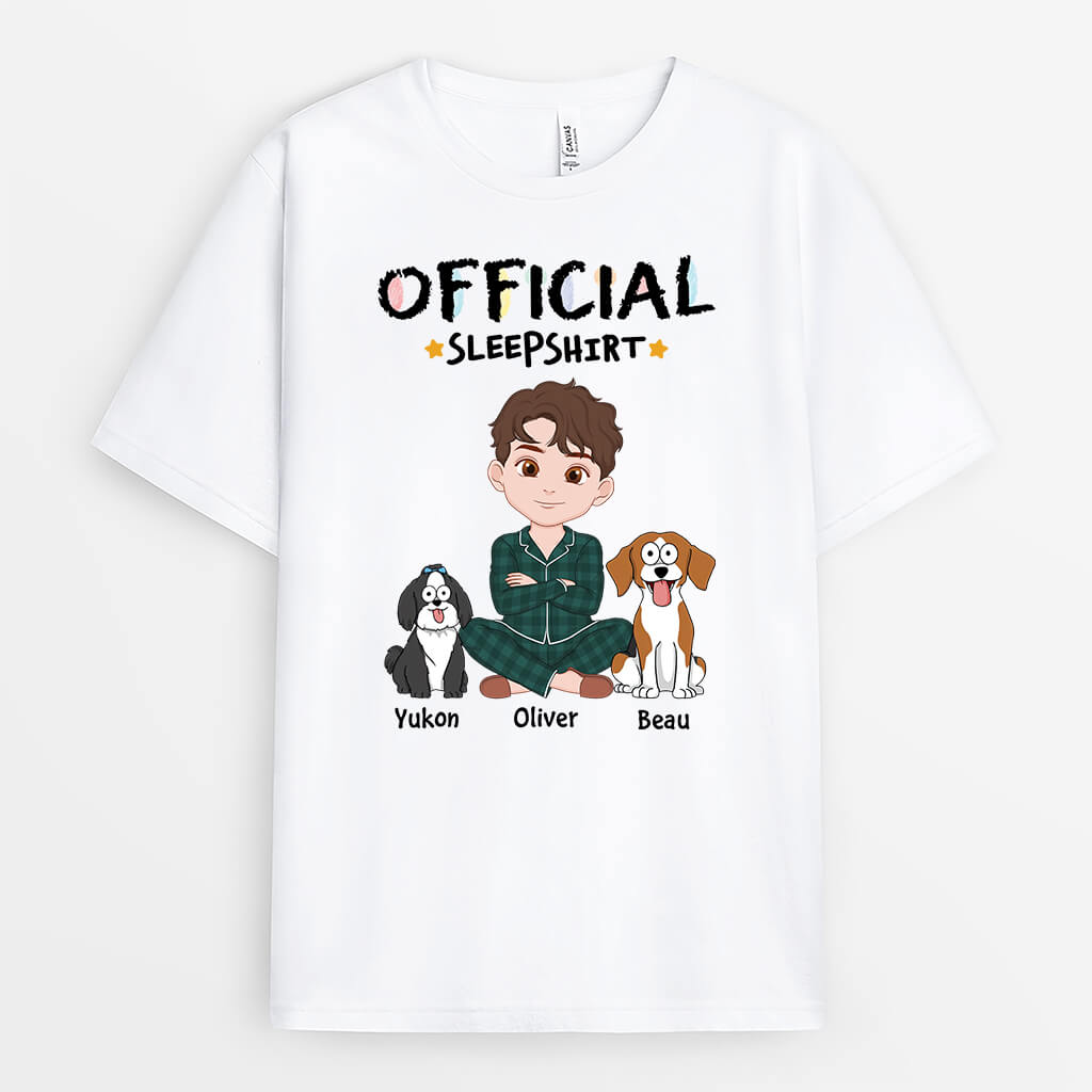 Dog Themed Official Sleepshirt - Personalised Gifts For Him