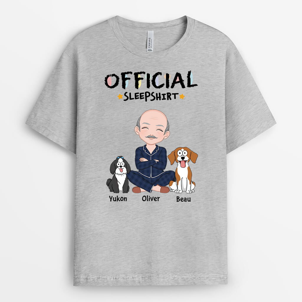 Dog Themed Official Sleepshirt - Personalised Gifts For Him