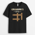Puzzle Grandpa's Gang T-Shirt - Personalized Gifts For Grandpa