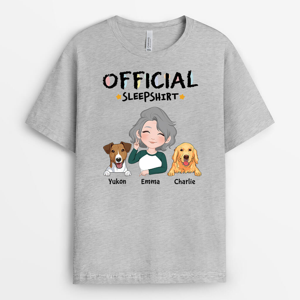 Dog Mom Sleepshirt – Personalized Dog T-Shirts for Humans