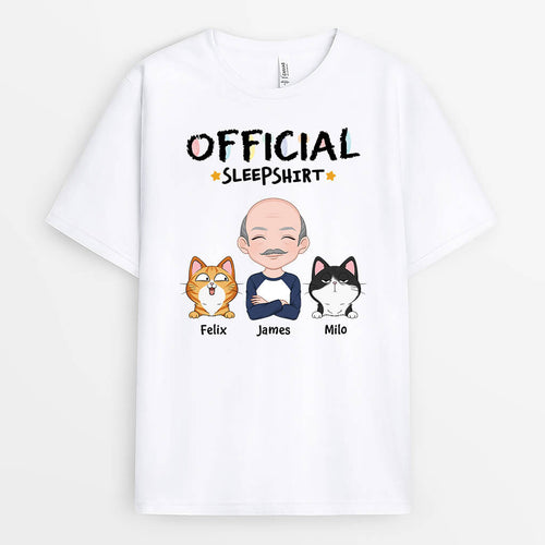 Cartoon Official Sleepshirt - Personalized Gift Ideas For Cat Mom