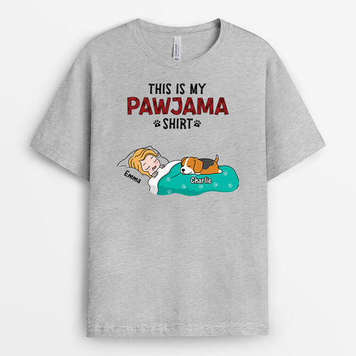 Dog Dad Pawjama Shirt – Personalized Dog T-Shirts for Humans