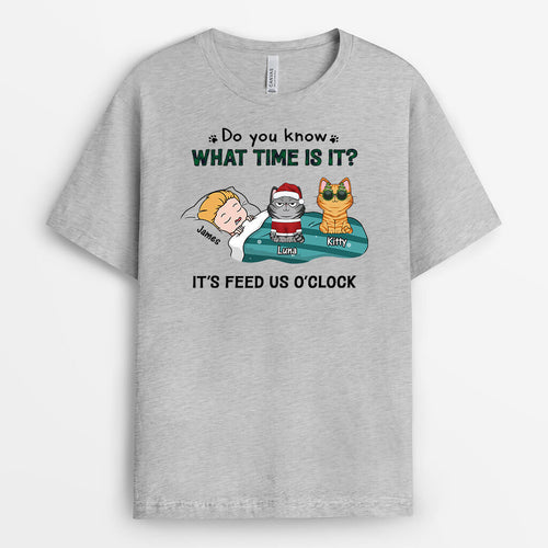 Do You Know What Time Is It? T-Shirt - Personalized Gifts For Cat Lovers