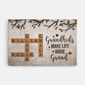 Grandkids Make Life More Grand Canvas - Personalized Gifts For Grandparents