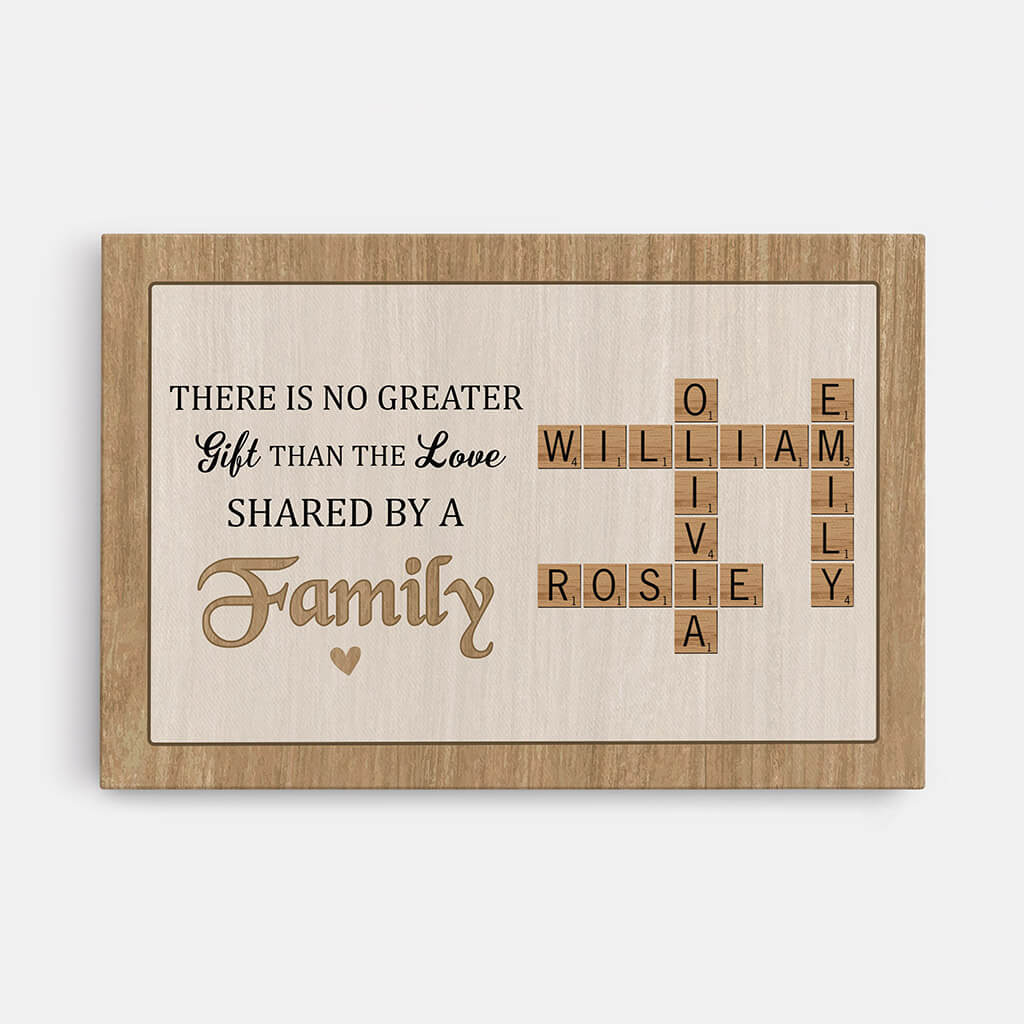 Personalized There Is No Greater Gift Than The Love Shared By A Family Canvas - Personalized Gift For Family