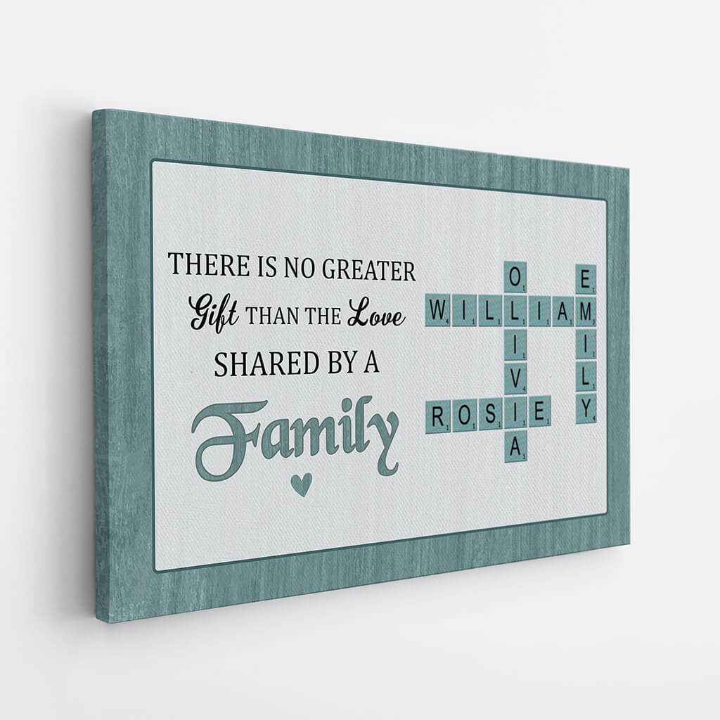 Personalized There Is No Greater Gift Than The Love Shared By A Family Canvas - Personalized Gift For Family