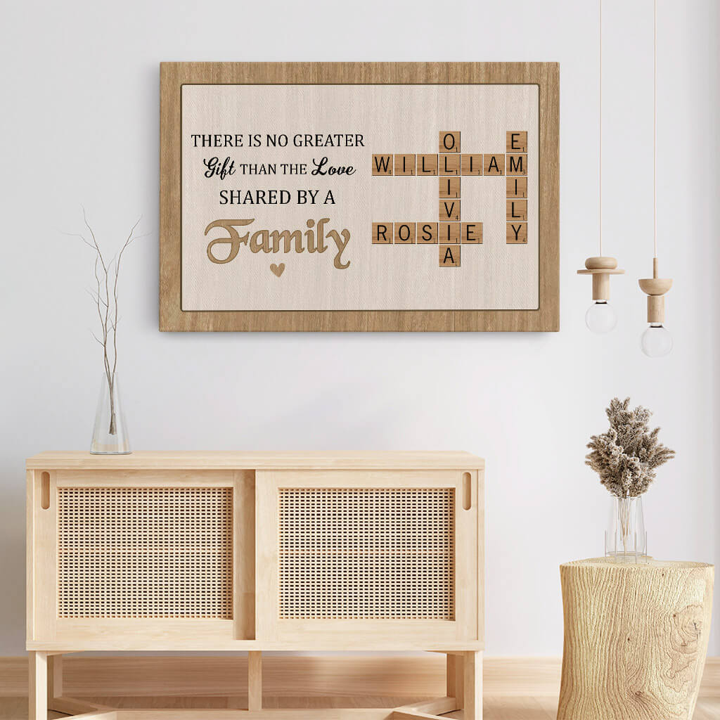 Personalized There Is No Greater Gift Than The Love Shared By A Family Canvas - Personalized Gift For Family
