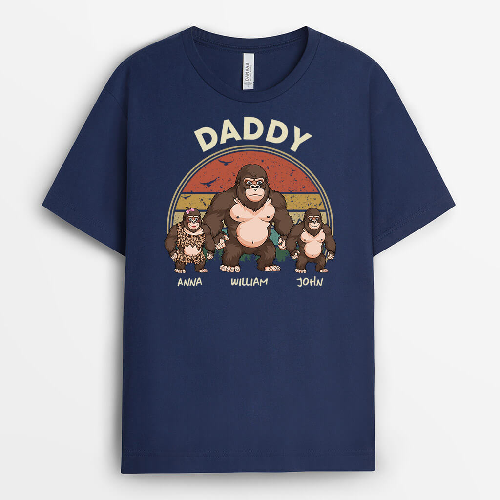 Kingkongs Grandpa T-Shirt - Personalized Gifts For Grandpa