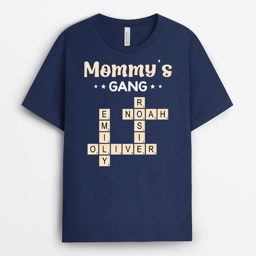 Grandpa's Gang Crossword T-Shirt - Personalized Gifts For Grandpa