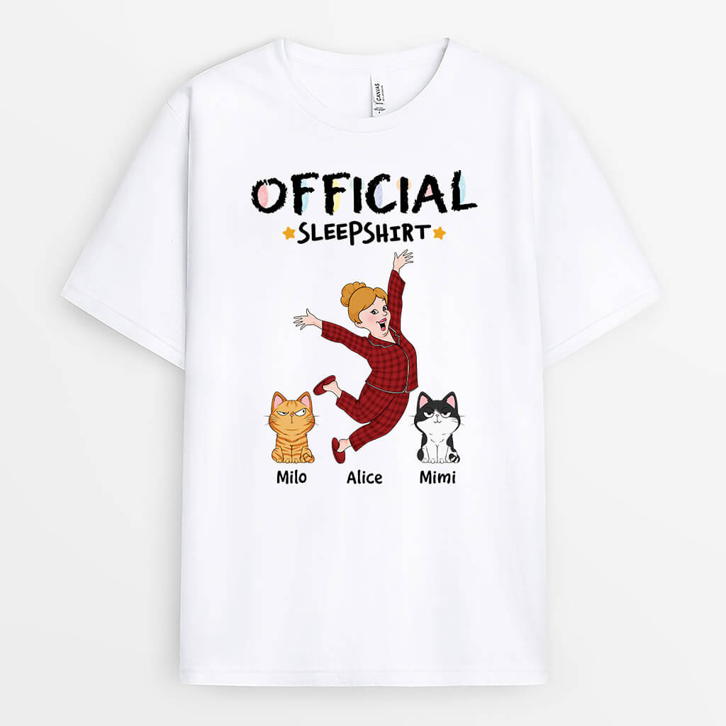 Personalized Official Sleepshirt For Cat Mom
