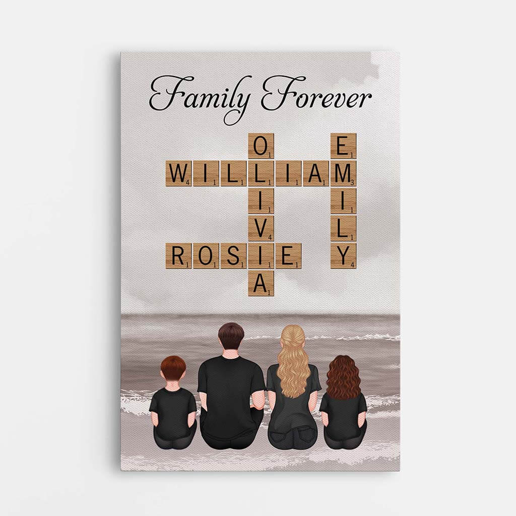 Family Forever Canvas - Personalized Gifts For Family