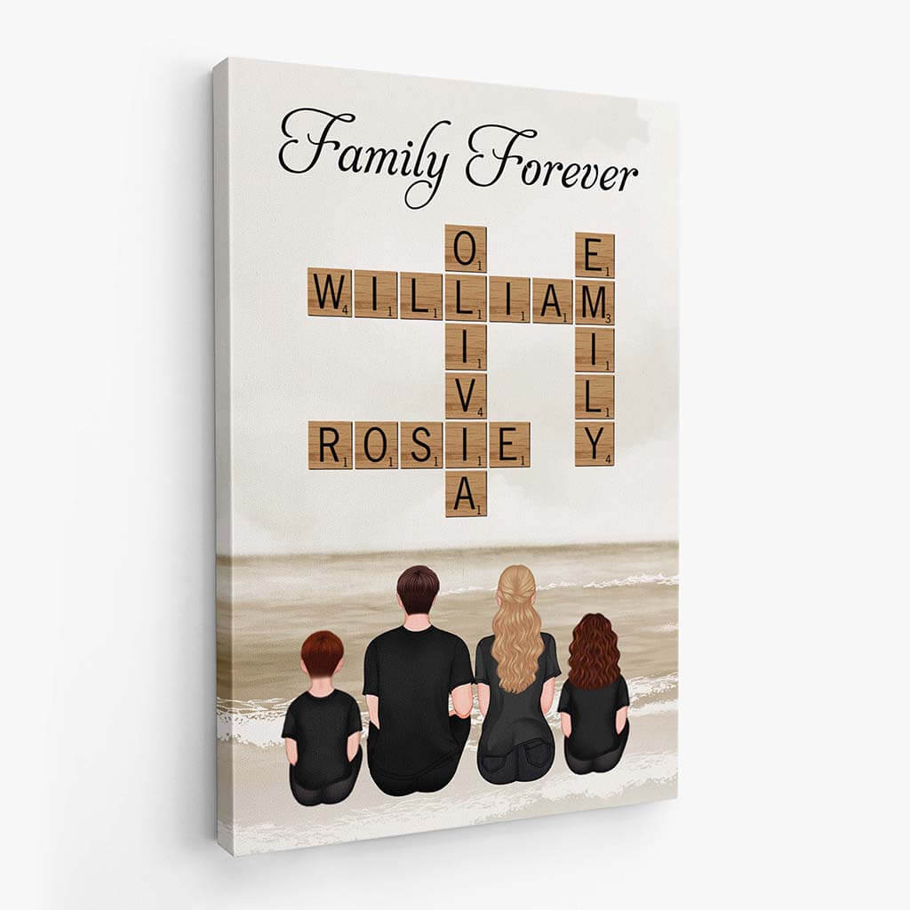 Family Forever Canvas - Personalized Gifts For Family