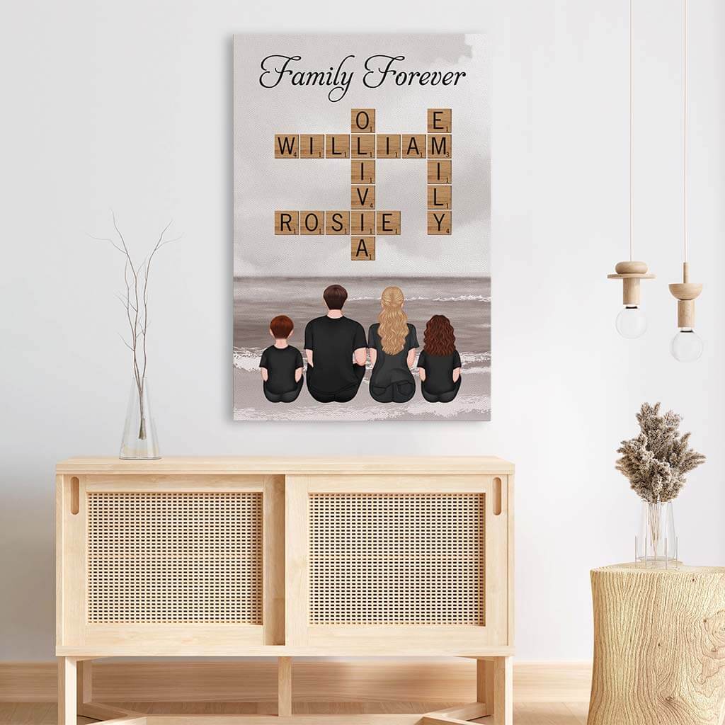 Family Forever Canvas - Personalized Gifts For Family