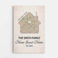 Home Sweet Home Est. 2023 Canvas - Personalized Gifts For Family
