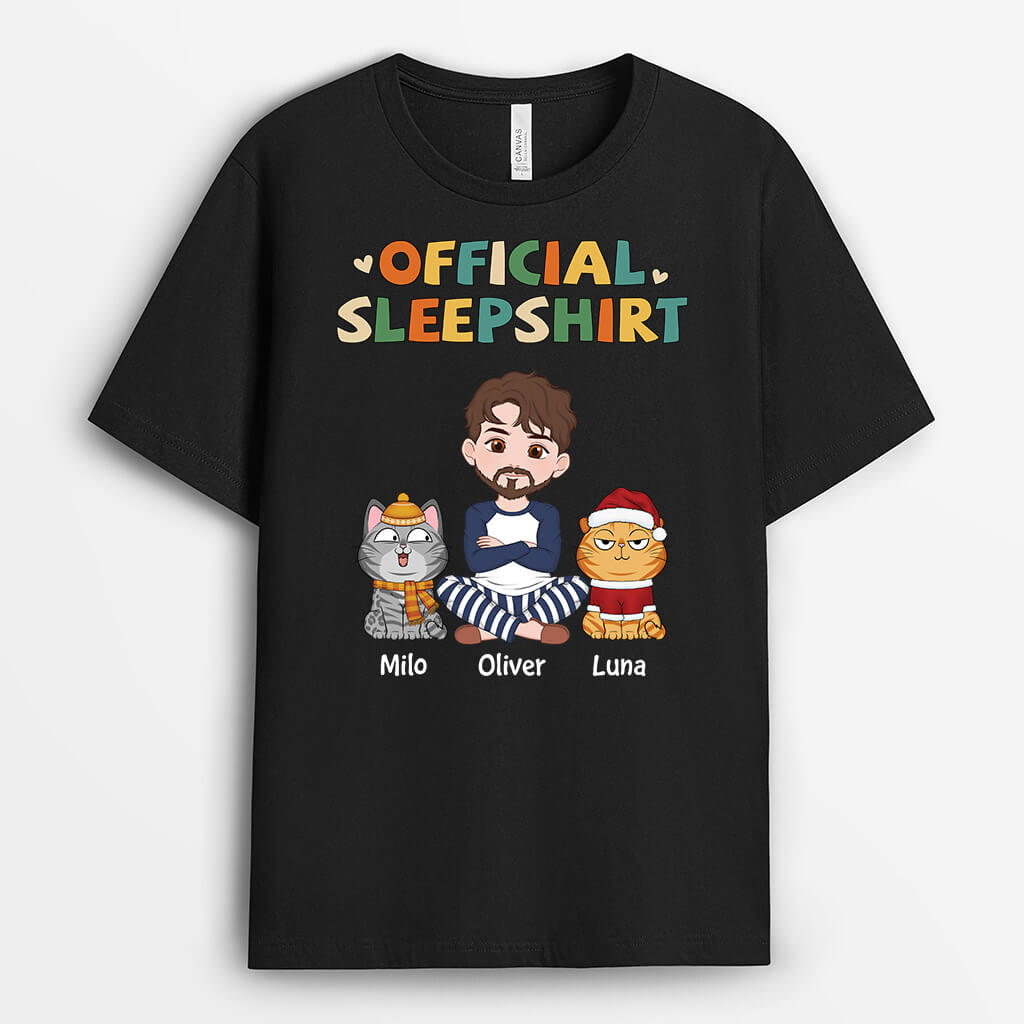 Funny Cat-Themed Official Sleepshirt - Personalized Gifts For Cat Mom