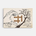 Family A Little Bit Of Crazy Canvas - Personalized Gifts For Grandparents