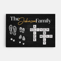 Personalized The Family Crossword Canvas - Customized For Grandparents/Parents