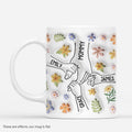 Grandma/Mommy Holding Hands 3D Inflated Effect - Personalized Gifts for Grandma/Mom