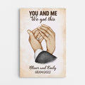 Personalized You and Me We Got This Canvas for Couples
