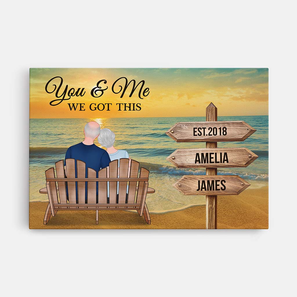 You & Me We Got This Canvas - Personalized Couple Gifts