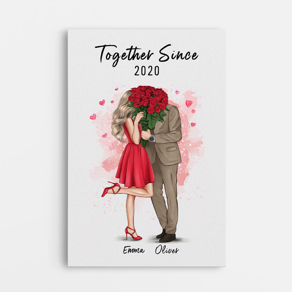 Together Since Canvas - Personalized Anniversary Gifts for Couple