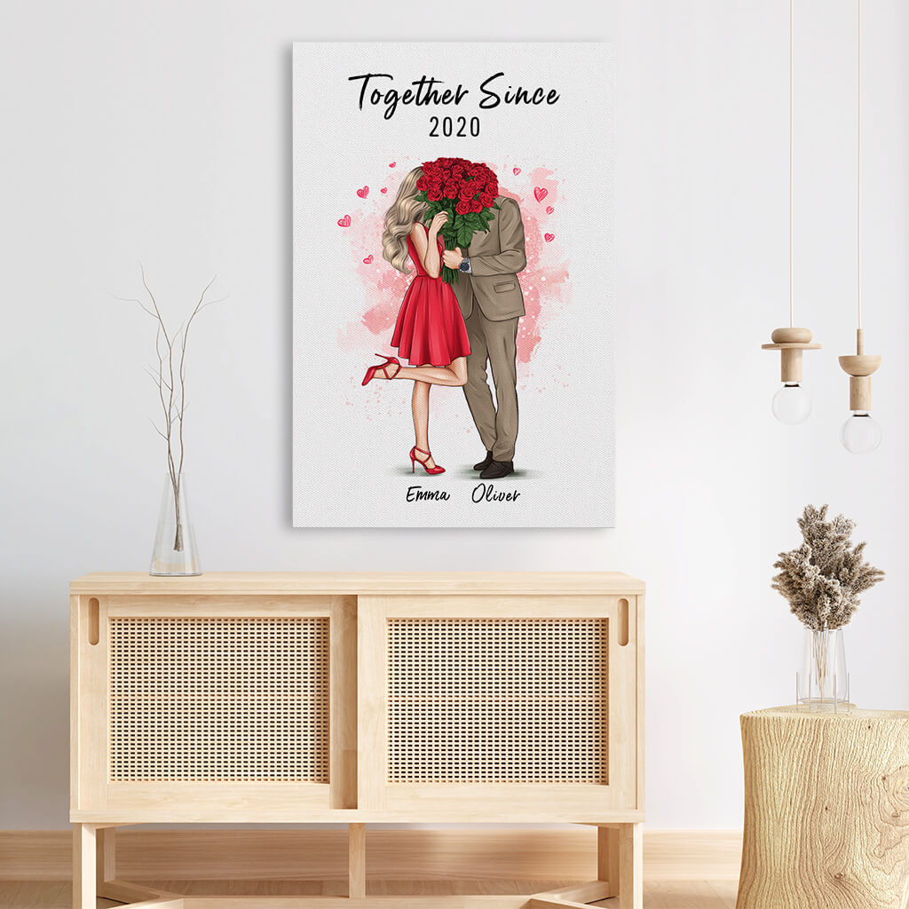 Together Since Canvas - Personalized Anniversary Gifts for Couple