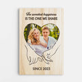 The Sweetest Happiness Photo Canvas - Personalized Gift for Couples