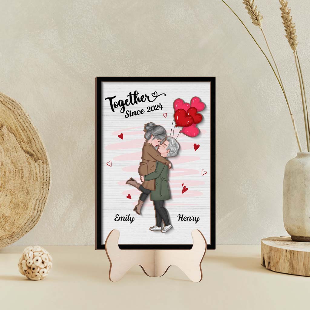 Together Since Wooden Plaque - Personalized Couple Gifts