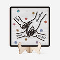 Holding Grandma's/Mom's Hand Wooden Plaque - Personalized Gift for Grandma/Mom