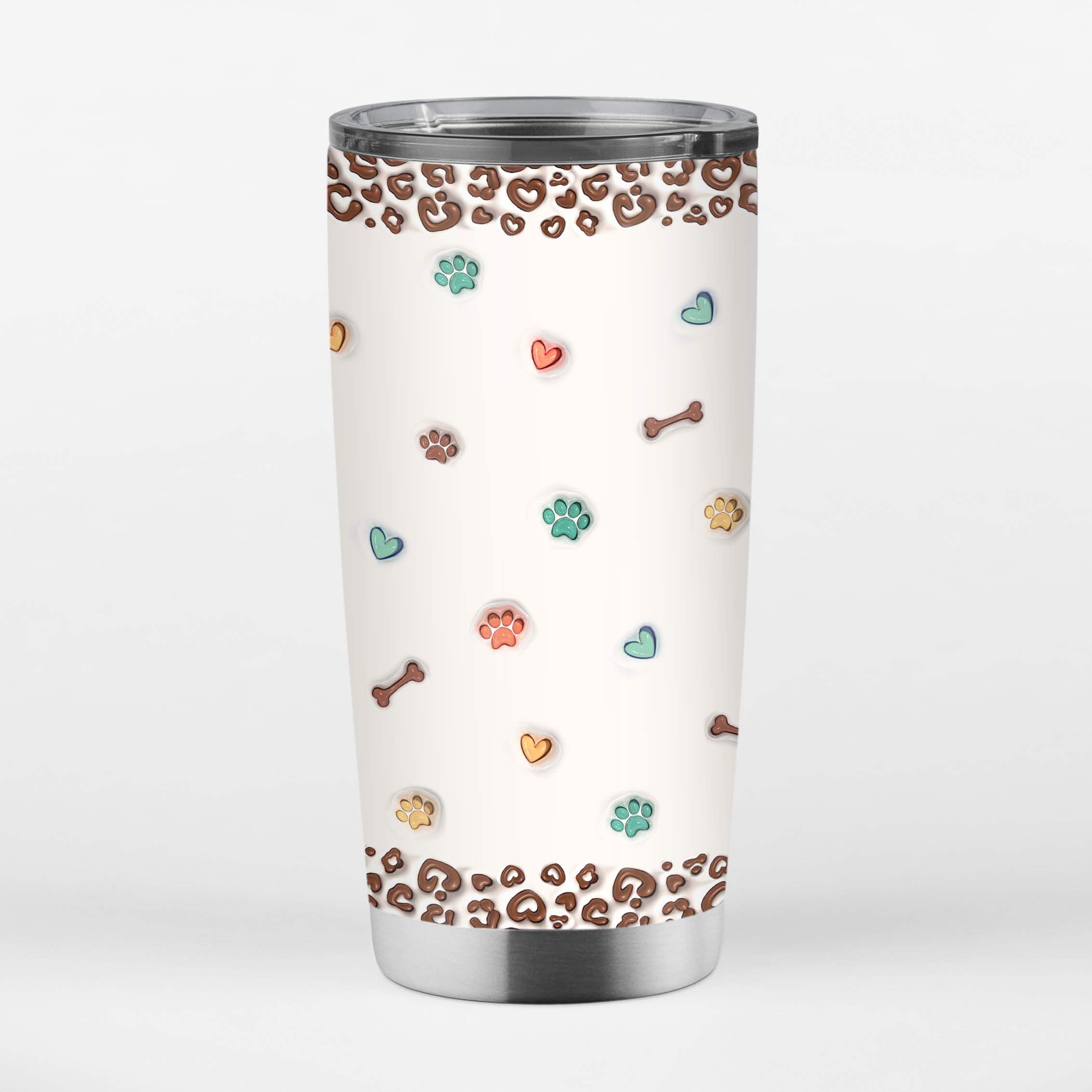 Personalized Gifts for Dog Moms - Custom 3D 20oz Tumbler