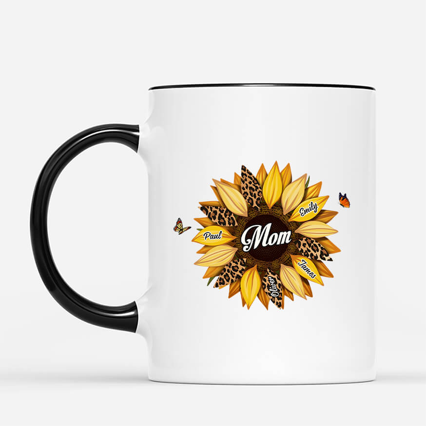 Custom Sunflower Mug - Unique Gifts for Nana/Mom