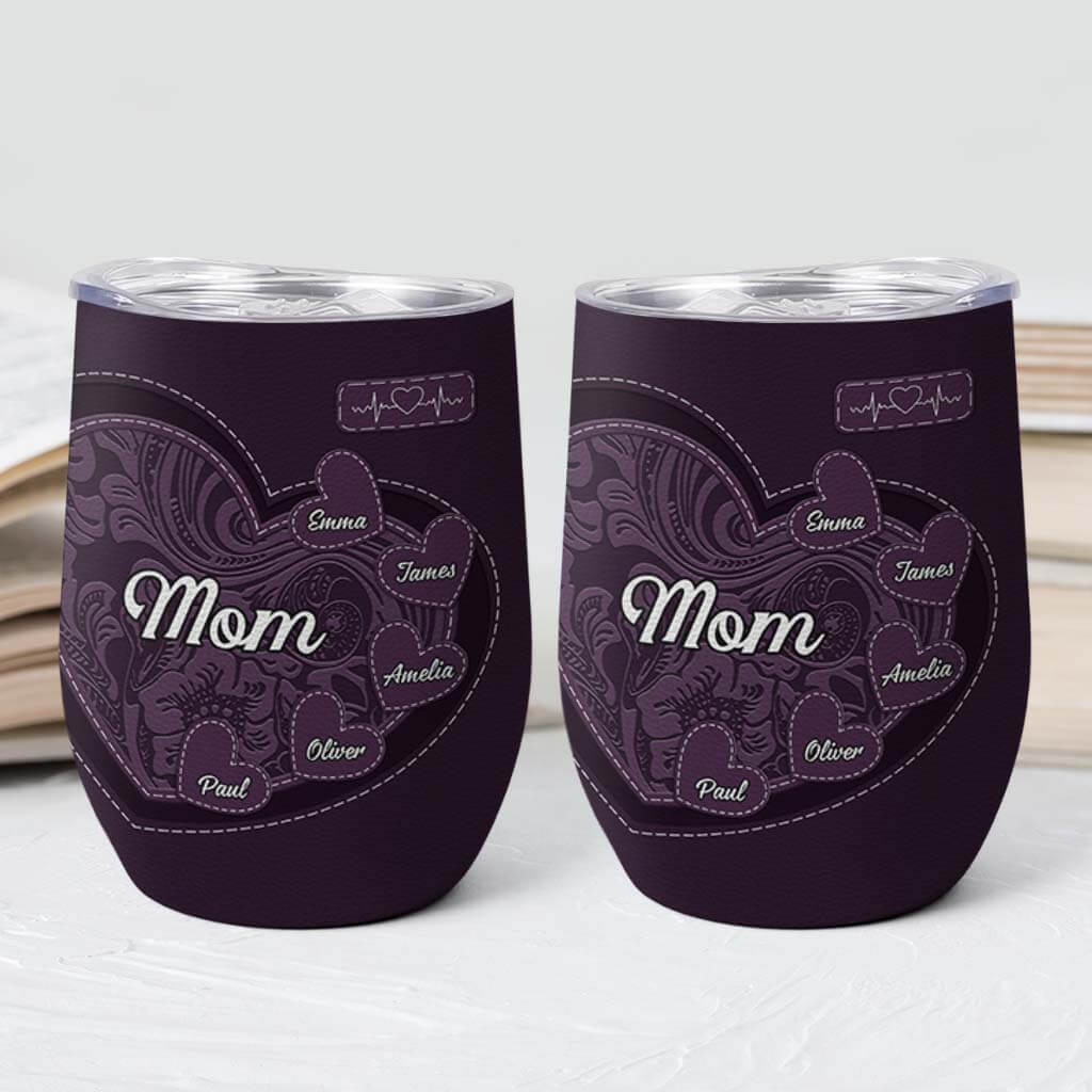 Personalized Wine Tumbler - Unique Gifts for Grandma/Mom