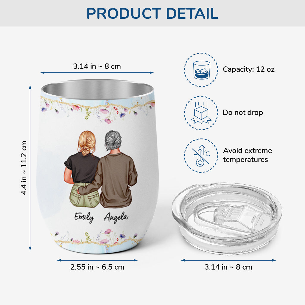 Personalised It Takes A Long Time To Grow An Old Friend Wine Tumbler