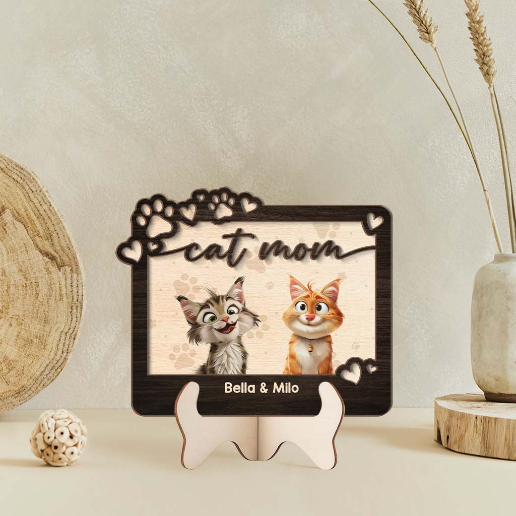 Personalized Wooden Plaque - Unique Gifts for Cat Lovers