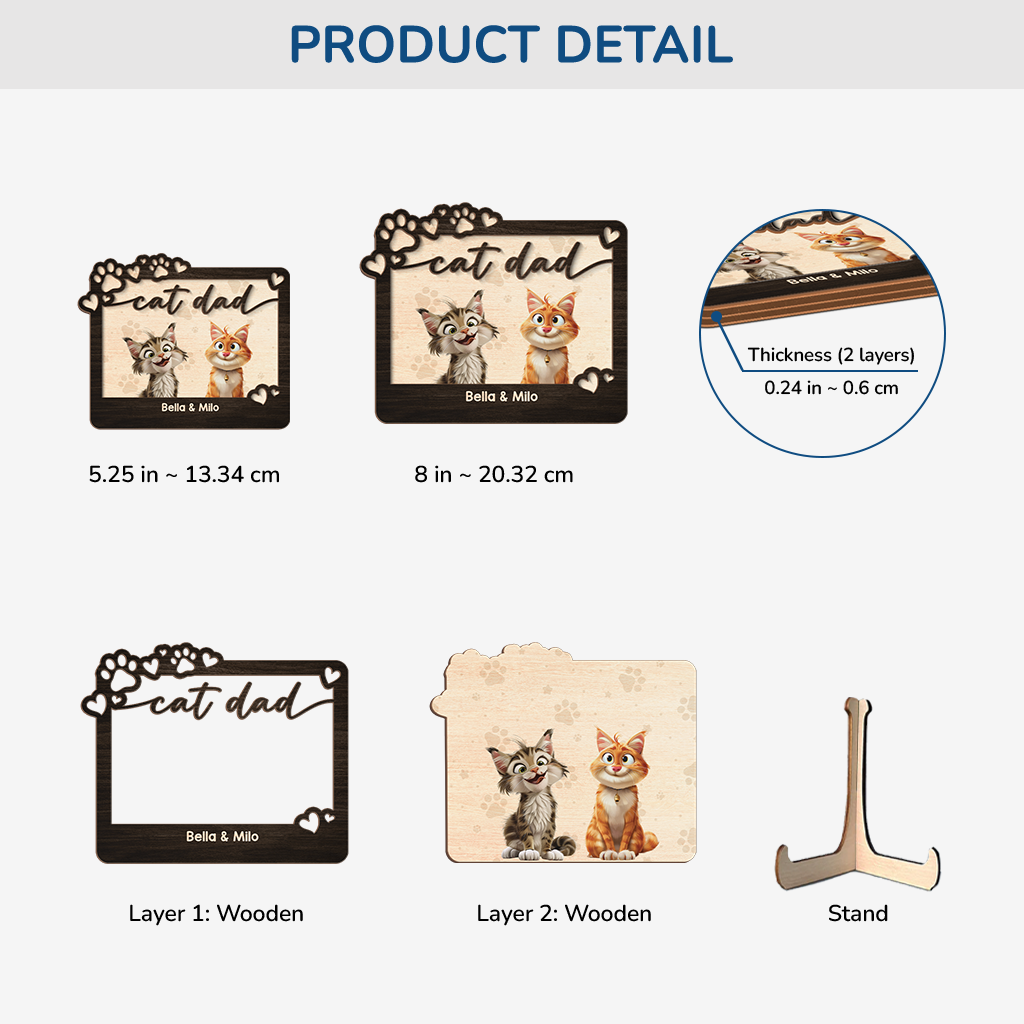 Personalized Wooden Plaque - Unique Gifts for Cat Lovers