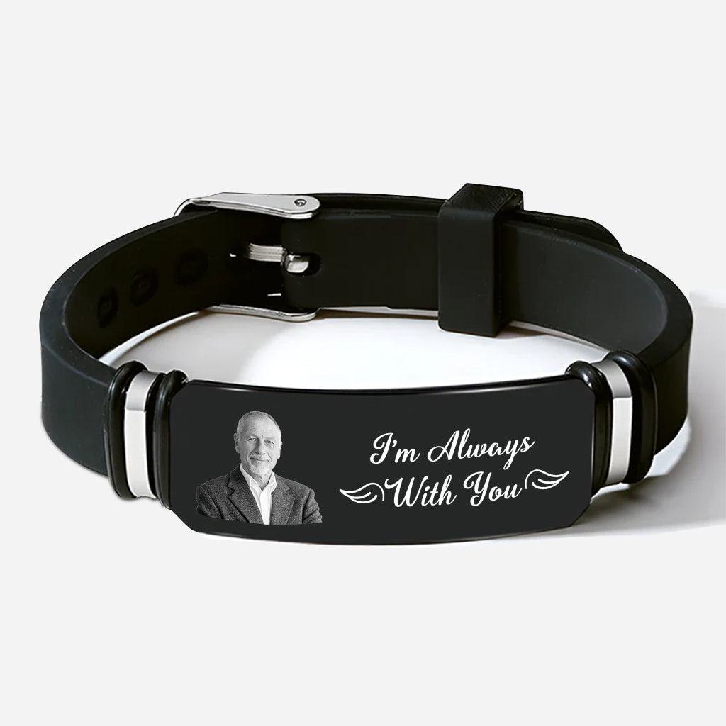 Personalized Memorial Bracelets with Photo - I'm Always With You